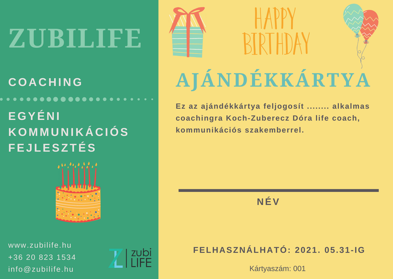 Születésnapi ajándékkártya-minta tortával, lufikkal és „Happy Birthday” felirattal